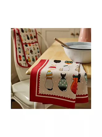 ULSTER WEAVERS | Torchon 45x75cm ANIMAUX PATINAGE SUR GLACE | bunt